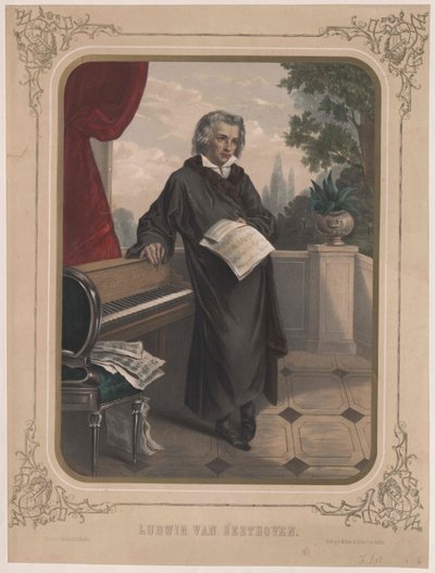 Ludwig van Beethoven autorstwa Artist Unknown