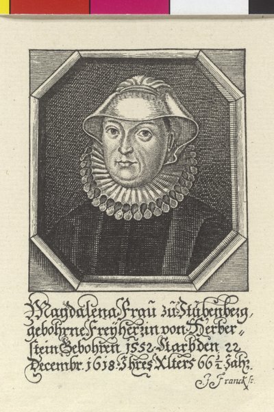 Magdalena baronowa Herberstein autorstwa Artist Unknown