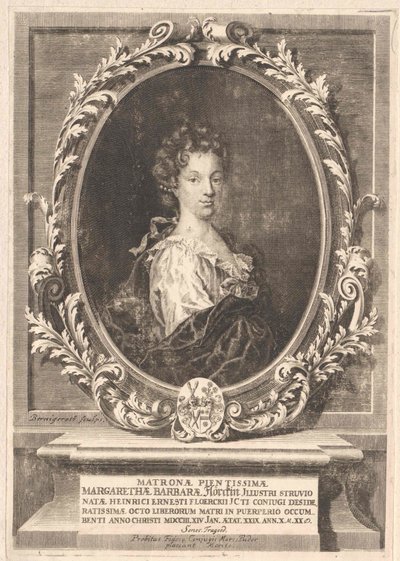 Margarethe Barbara Struve (w druku) autorstwa Artist Unknown