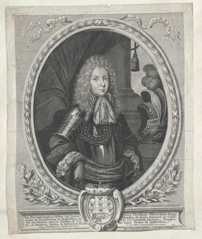 Margrabia Brandenburgii Christian Albrecht autorstwa Artist Unknown