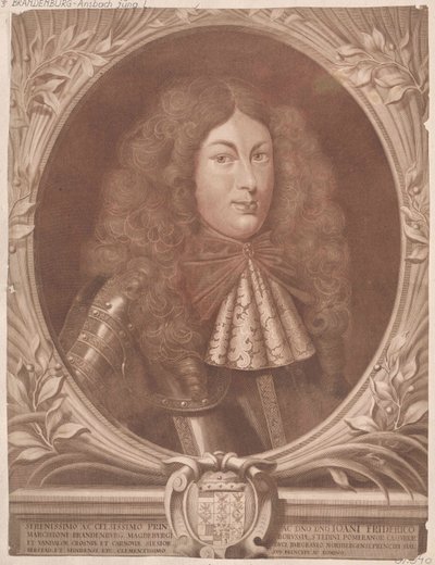 Margrabia Brandenburgii-Ansbach Johann Friedrich (druk) autorstwa Artist Unknown
