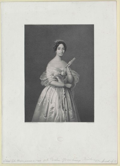 Maria księżniczka Ysenburg i Buedingen autorstwa Artist Unknown
