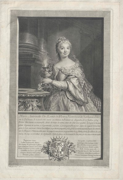 Marie Diane Antoinette de Rosset de Rocozel de Fleury autorstwa Artist Unknown