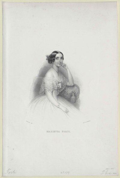 Marietta Forti autorstwa Artist Unknown