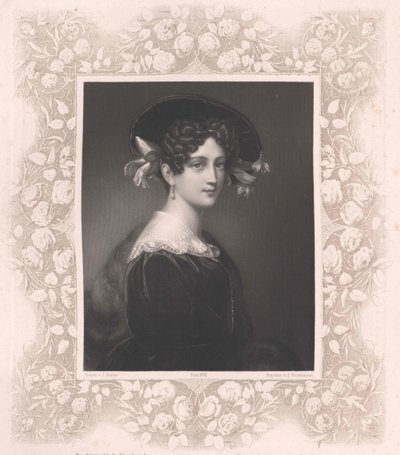 Maximiliane Borzaga (druk) autorstwa Artist Unknown