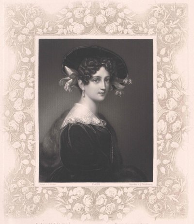 Maximiliane Borzaga (druk) autorstwa Artist Unknown