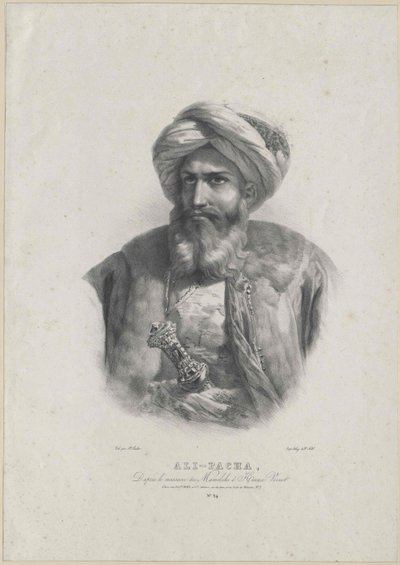 Mehemed Ali bashaw (druk) autorstwa Artist Unknown