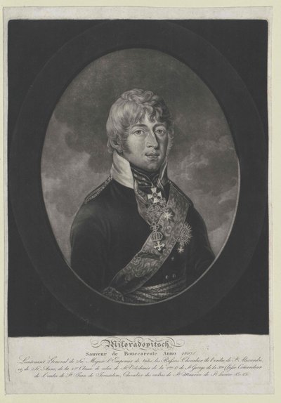 Michaił Andriejewicz hrabia Miłoradowicz autorstwa Artist Unknown