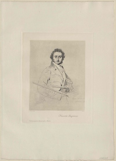 Niccolo Paganini autorstwa Artist Unknown