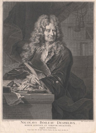 Nicolas Boileau-Despreaux autorstwa Artist Unknown