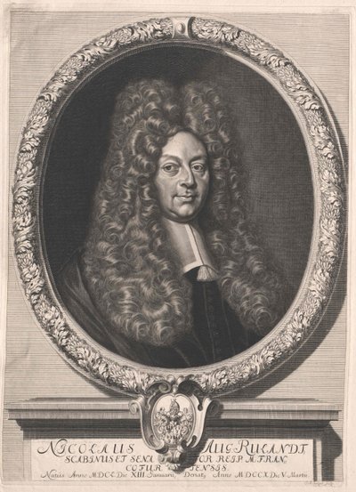 Nicolaus August Ruland (druk) autorstwa Artist Unknown