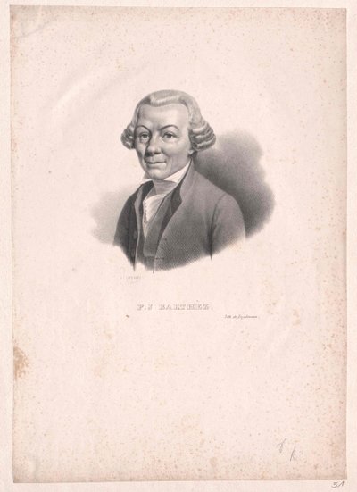 Paul Joseph Barthez autorstwa Artist Unknown