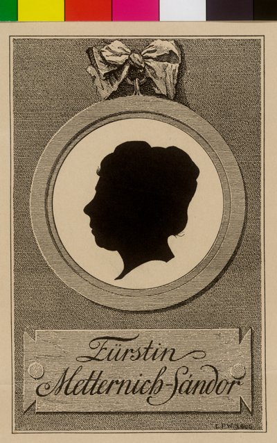 Paulina hrabina Sandor von Slavnicza (druk) autorstwa Artist Unknown