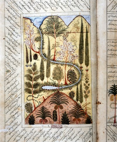Perski ogród (miniaturowy) autorstwa Artist Unknown