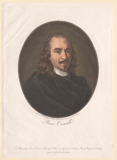 Pierre Corneille (druk) autorstwa Artist Unknown