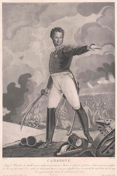 Pierre Jacques Etienne Vicomte Cambronne autorstwa Artist Unknown