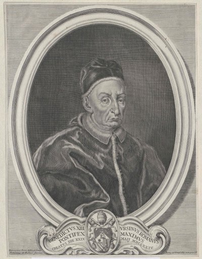 Papież Klemens XII (druk) autorstwa Artist Unknown