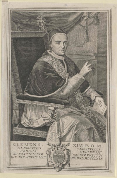 Papież Klemens XIV autorstwa Artist Unknown