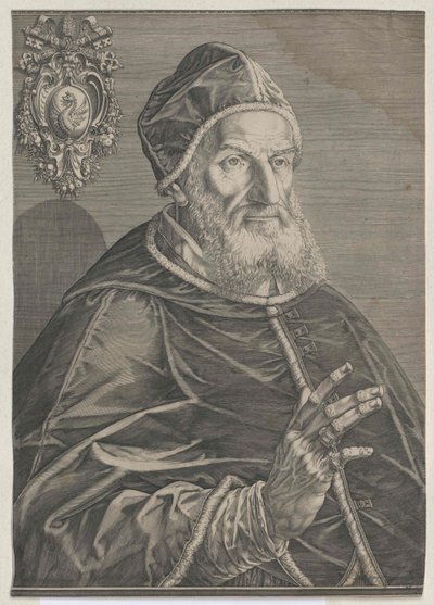 Papież Grzegorz XIII autorstwa Artist Unknown