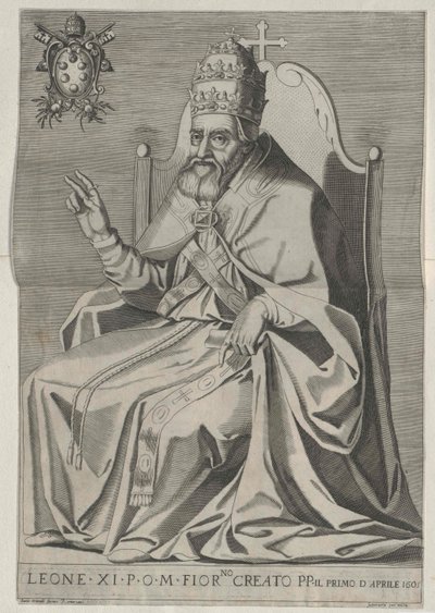 Papież Leon XI autorstwa Artist Unknown
