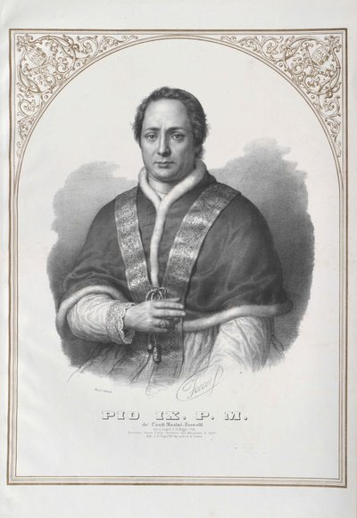 Papież Pius IX autorstwa Artist Unknown