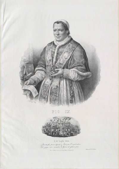 Papież Pius IX autorstwa Artist Unknown
