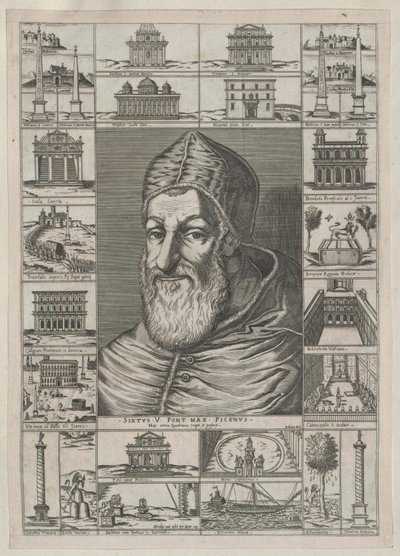 Papież Sykstus V autorstwa Artist Unknown
