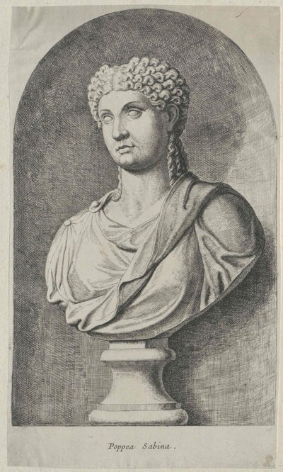 Poppaea Sabina (druk) autorstwa Artist Unknown