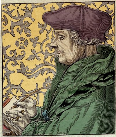 Portret Didiera Erasme (Erazma z Rotterdamu) (1469-1536), holenderskiego humanisty. autorstwa Artist Unknown