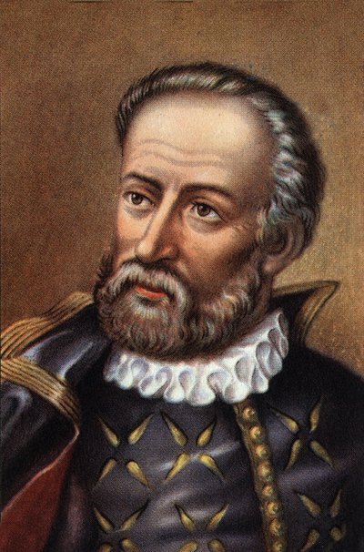 Portret portugalskiego nawigatora Fernanda de Magellana (chromo) autorstwa Artist Unknown