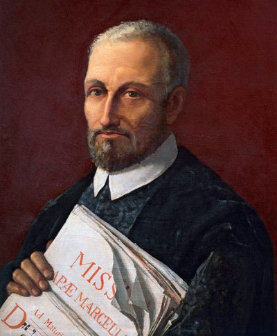Portret Giovanniego Pierluigiego da Palestriny, włoskiego kompozytora. (obraz) autorstwa Artist Unknown