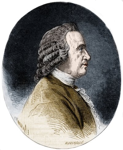 Portret Louisa Jeana Marie Daubentona, dit Daubenton, francuskiego przyrodnika. autorstwa Artist Unknown