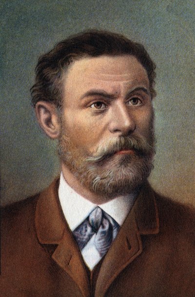 Portret Otto Lilienthala, niemieckiego inżyniera (chromo) autorstwa Artist Unknown