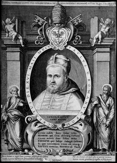 Portret 231. papieża Pawła V z 1605 r. autorstwa Artist Unknown
