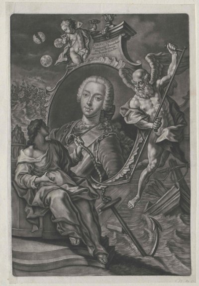 Książę Anglii Karl Eduard (druk) autorstwa Artist Unknown