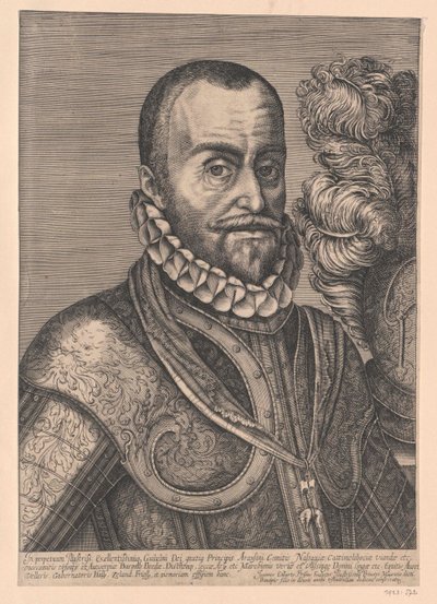 Książę Oranii Wilhelm I (druk) autorstwa Artist Unknown