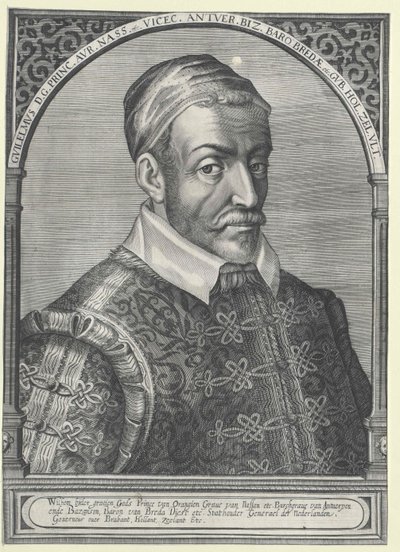 Książę Oranii Wilhelm I (druk) autorstwa Artist Unknown