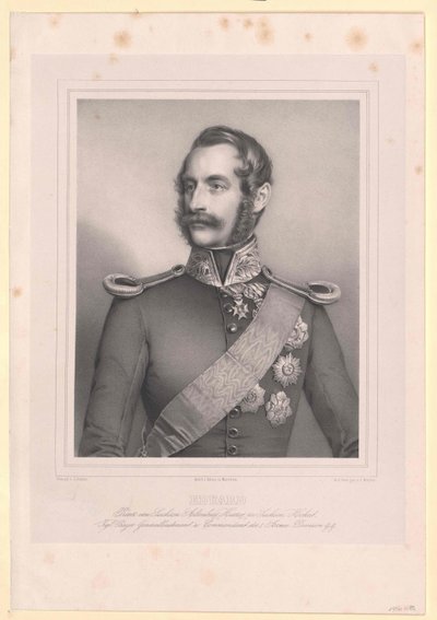 Książę Saksonii Altenburg Eduard autorstwa Artist Unknown
