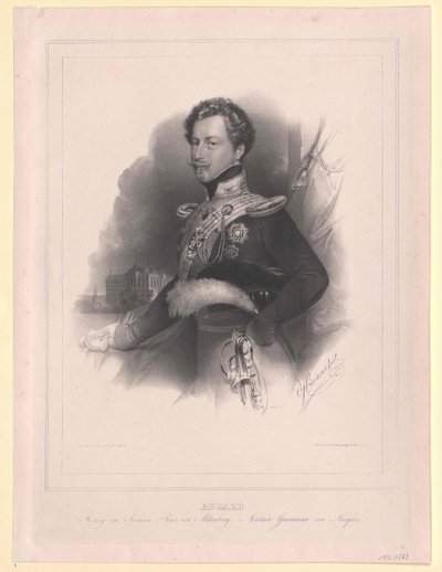Książę Saksonii Altenburg Eduard autorstwa Artist Unknown