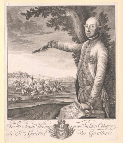 Książę Saksonii Coburg-Saalfeld (1737-1815) Frederick Josiah autorstwa Artist Unknown