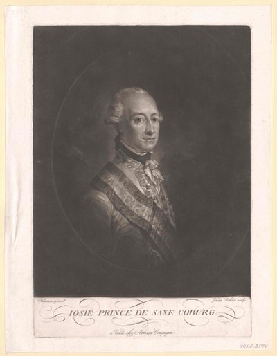 Książę Saksonii Coburg-Saalfeld Frederic Josiah autorstwa Artist Unknown