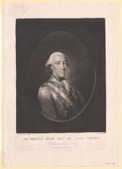 Książę Saksonii Coburg-Saalfeld Frederic Josiah autorstwa Artist Unknown