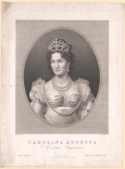 Księżniczka Bawarii (1792-1873) Karolina autorstwa Artist Unknown