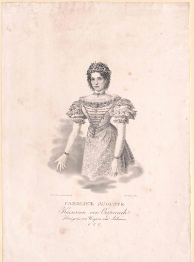 Księżniczka Bawarii (1792-1873) Karolina autorstwa Artist Unknown