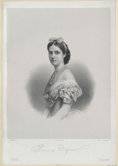 Księżniczka Danii Dagmar autorstwa Artist Unknown