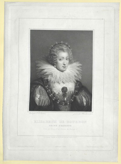 Księżniczka Francji Elżbieta (druk) autorstwa Artist Unknown