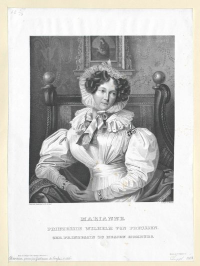 Księżniczka Hesji-Homburga Maria Anna autorstwa Artist Unknown