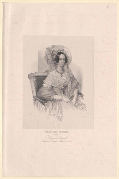 Księżniczka Sabaudii-Sardynii Maria Anna autorstwa Artist Unknown