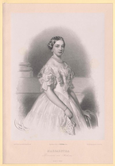 Księżniczka Saksonii Małgorzata autorstwa Artist Unknown