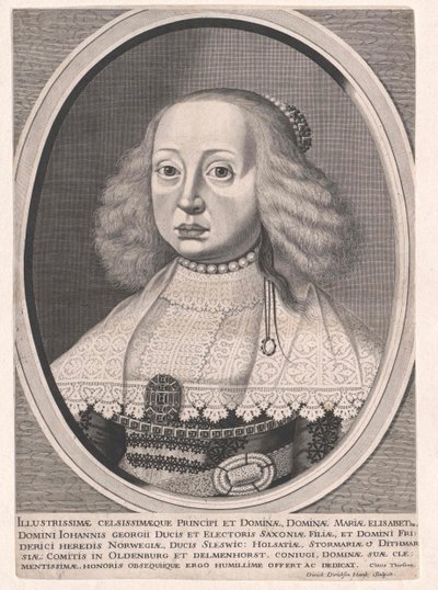 Księżniczka Saksonii Maria Elżbieta autorstwa Artist Unknown